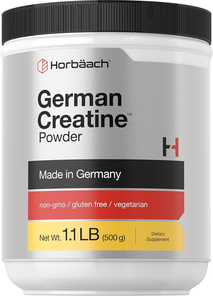 Horbäach German Creatine Powder 500g | Made in Germany with Creapure | Vegetarian, Non-GMO, and Gluten Free Dietary Supplement 2