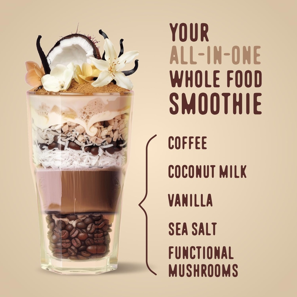 FlavCity Grass Fed Whey Protein Powder - Vanilla Latte - 25g Protein, 10g Collagen & 60mg of Caffeine - Made with Real Vanilla Bean & Organic Coconut - Gluten Free & No Added Sugars (20 Servings) 4