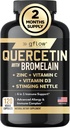 Quercetin with Bromelain, Stinging Nettle Supplement, Zinc Vitamin C Vitamin D | Non-GMO, Gluten-Free | Made in USA | 2 Months Supply 2