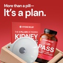 STONE RELIEF Pass AM – Daytime Herbal Kidney Support for Relief, Comfort, & Increased Flow (180 Capsules + Stone Catcher + Printed Guidebook) 3