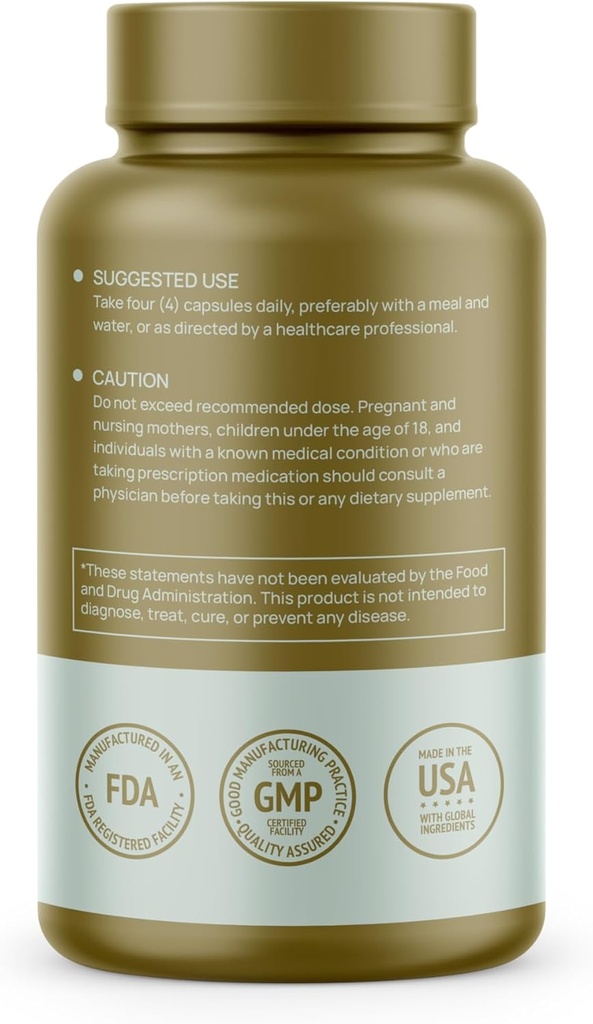 Premium Bee Pollen Daily Dietary Supplement - Includes Propolis & Royal Jelly - 3250mg Non-GMO, 120 Vegetarian Capsules - 30 Day Supply 3