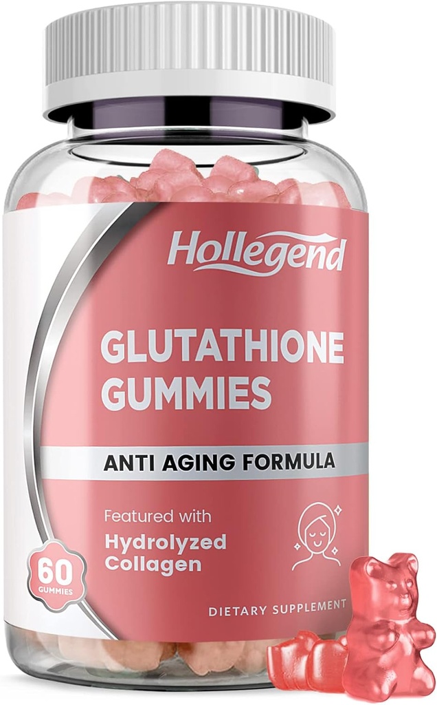 Reduced Glutathione 500mg Gummies, L-Glutathione with Collagen Chewable Supplements for Skin Care, Liver Support, Antioxidant, Immune System, 60 Count 2