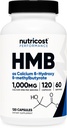 Nutricost HMB (Beta-Hydroxy Beta-Methylbutyrate) 1000mg (120 Capsules) - 500mg Per Capsule, 60 Servings - Gluten Free and Non-GMO 2