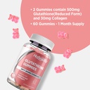 Reduced Glutathione 500mg Gummies, L-Glutathione with Collagen Chewable Supplements for Skin Care, Liver Support, Antioxidant, Immune System, 60 Count 4