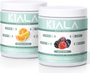Kiala Nutrition Super Greens, Organic Greens Powder, Spirulina & Chlorella Superfood Powder, Sugar & Gluten Free Vegan, Spectra Blend, Tropical Slush, Mixed Berry 2 Pack 2