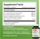 Cognitive Rescue, Lion's Mane Mushroom Capsules w/ Lion's Mane Dual Extract, Nootropics, Brain Supplement for Memory and Focus, Mushroom Immune Support w/ B Vitamins Complex, BioPerine, 60 capsules 3