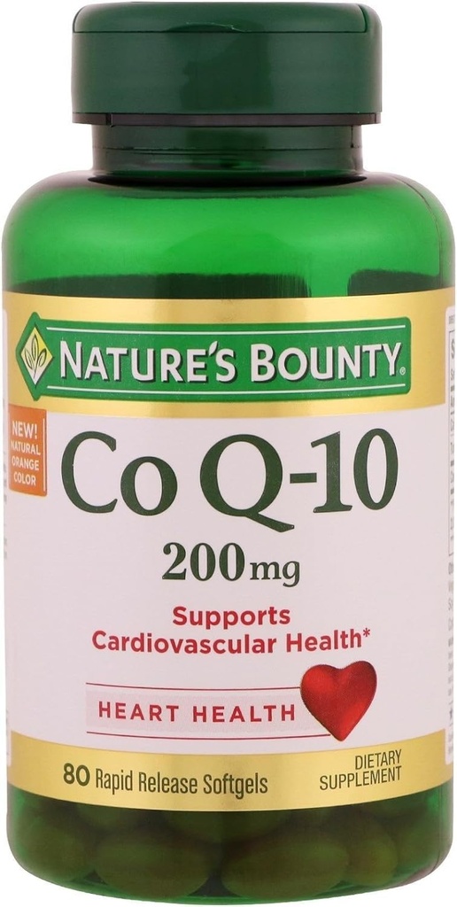 Nature's Bounty Co Q-10 200 mg Rapid Release Softgels Supports Cadiovascular Health 80 Ea (Pack of 8) 2
