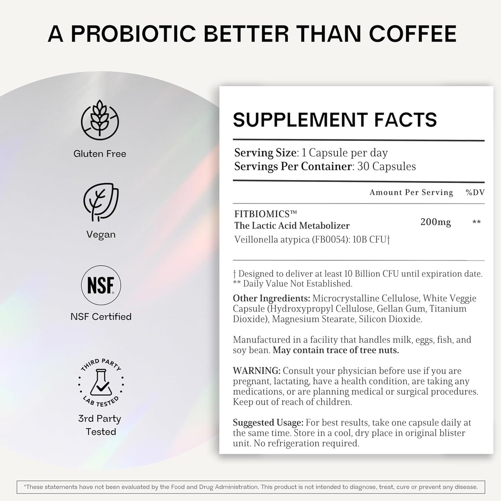 Nella Gut Health Supplements for Women & Men (30 Capsules), Energy Boosting Probiotics for Digestive Health, 3 Strains, Daily Probiotic Pills, Supports Workout & Recovery 4