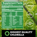 Fermented Chlorella Tablets, Chlorophyll, Green Superfood, Algae Supplement, Heavy Metal Detox, Immune Support, Broken Cell Wall, 1350 Tablets, Non-GMO, Vegan 3