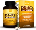 Natural Rhythm Vitamin D3 + K2 (MK7) Plus Vitamin A, for Bone, Heart, & Immune Health, 30 Capsules 2