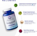 Relumins Resveratrol 600mg Supplement – High-Potency Antioxidant with Grape Seed & Red Wine Extract – Supports Skin, Heart Health & Immune System – 120 Vegan Capsules 4