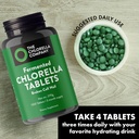 Fermented Chlorella Tablets, Chlorophyll, Green Superfood, Algae Supplement, Heavy Metal Detox, Immune Support, Broken Cell Wall, 1350 Tablets, Non-GMO, Vegan 6