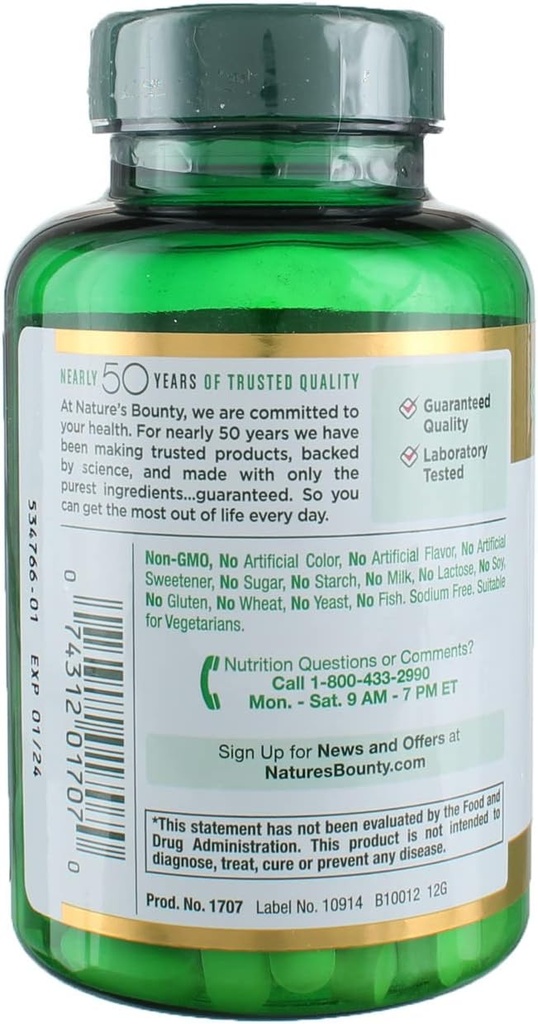Nature's Bounty Vitamin C, 1000mg, 100 Caplets (Pack of 3) 5