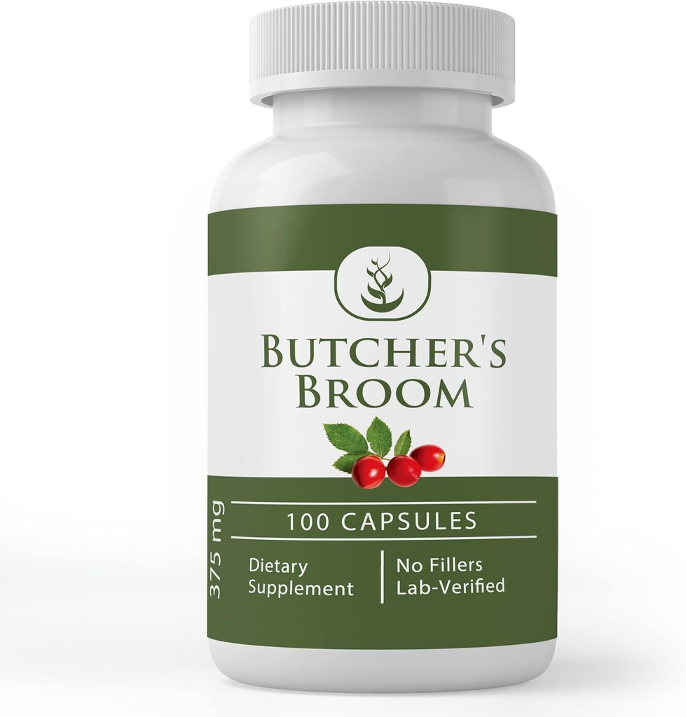 PURE ORIGINAL INGREDIENTS Diosmin and Butcher's Broom Bundle, 100 Capsules Each, Always Pure, No Additives or Fillers 5