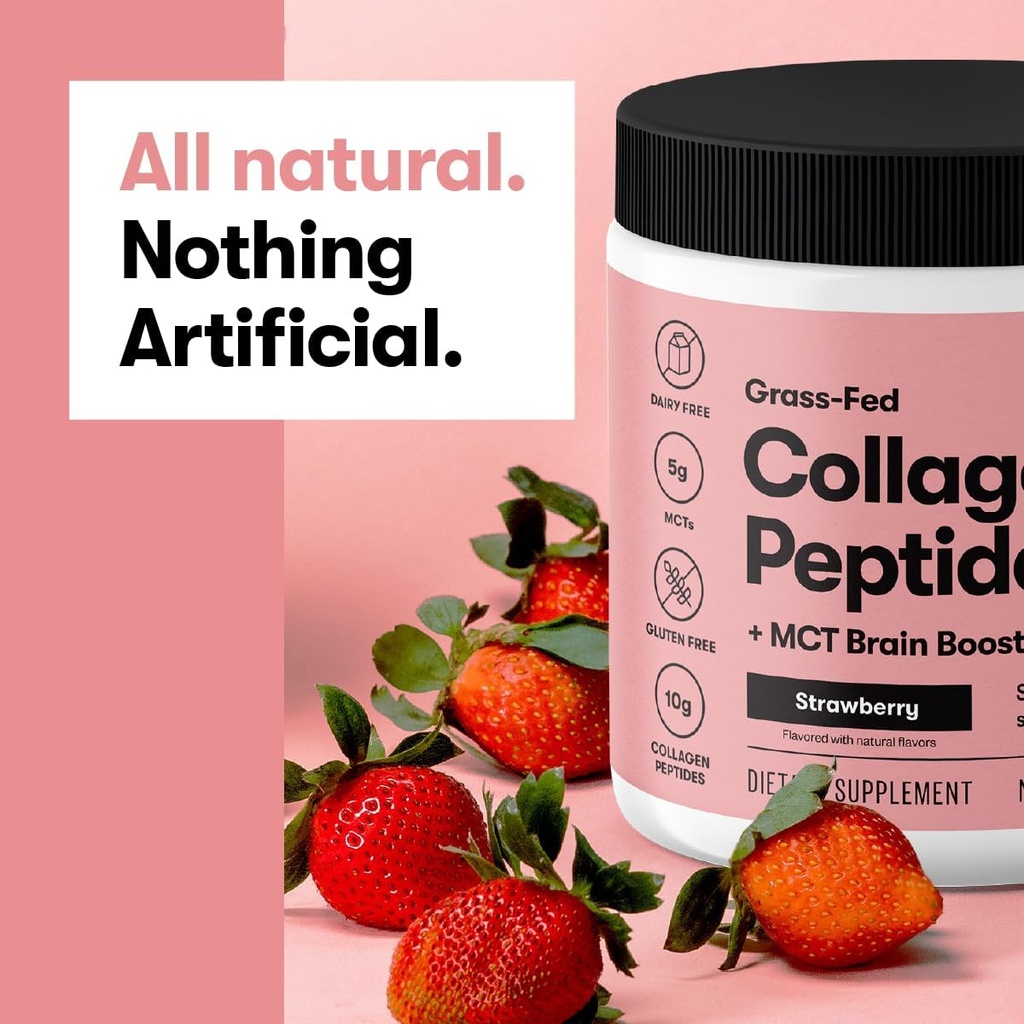 Perfect Keto Collagen Peptides Protein Powder with MCT Oil, Grass Fed, Hydrolyzed Collagen, Type I & III Supplement, Keto Coffee Creamer, Vanilla 5