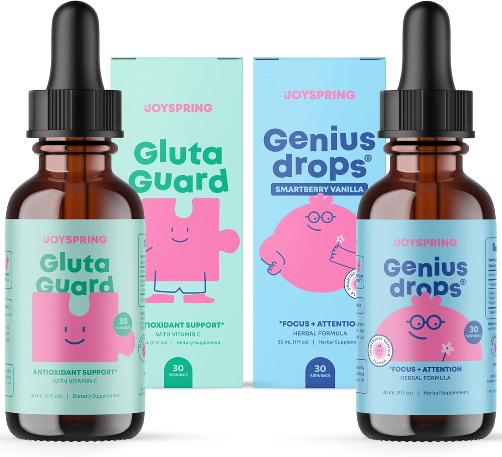 JoySpring Glutathione Liquid and Genius Drops Smartberry Vanilla for Kids 2