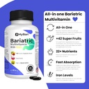 All-in-One Bariatric Multivitamin with Iron - Made in USA - for Men & Women - Supports Gastric Sleeve & Bypass with 42+ Fruit & Veggie Blend - 60 Liquid Capsules 3