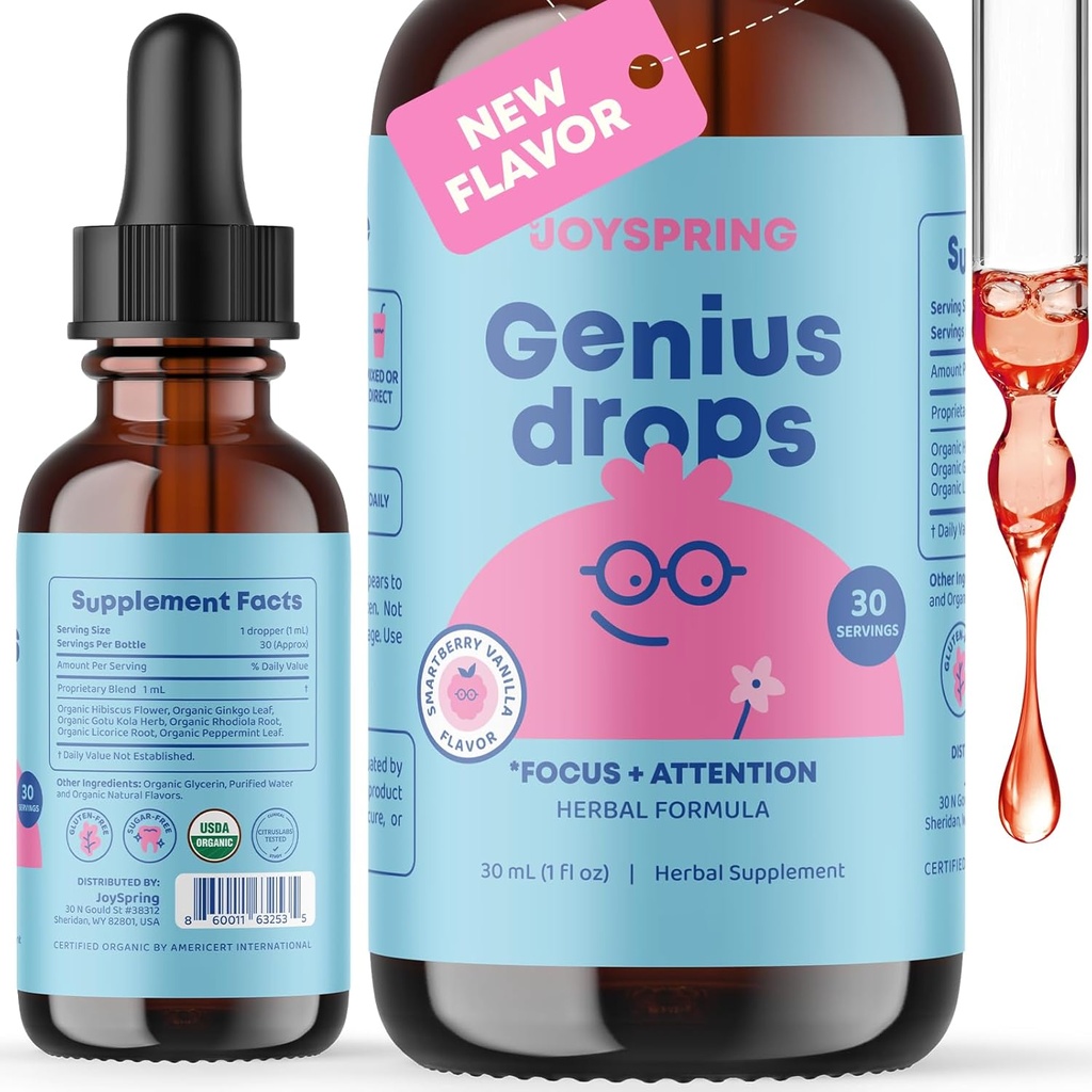 JoySpring Glutathione Liquid and Genius Drops Smartberry Vanilla for Kids 4
