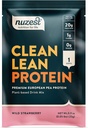 Nuzest - Pea Protein Powder - Clean Lean Protein, Premium Vegan Plant Based Protein Powder, Dairy Free, Gluten Free, GMO Free, Naturally Sweetened Protein Shake, Wild Strawberry, 1 Serving, 0.9 oz 2