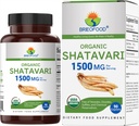 Brieofood Organic Shatavari 1500mg, 45 Servings, Vegetarian, Gluten Free, 90 Vegetarian Tablets 2