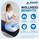 5-HTP 200 MG Plus Calcium for Mood, Sleep – Supports Calm and Relaxed Mood – 99% High Purity – 120 Capsules – Arazo Nutrition 4