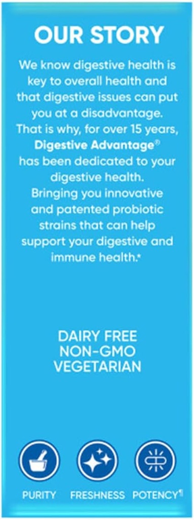 Digestive Advantage Lactose Defense Enzymes + Probiotics for Women & Men Occasional Bloating, Lactose Breakdown, Minor Abdominal Discomfort, Immune Support, 96 Count Capsules (2 Pack) 5