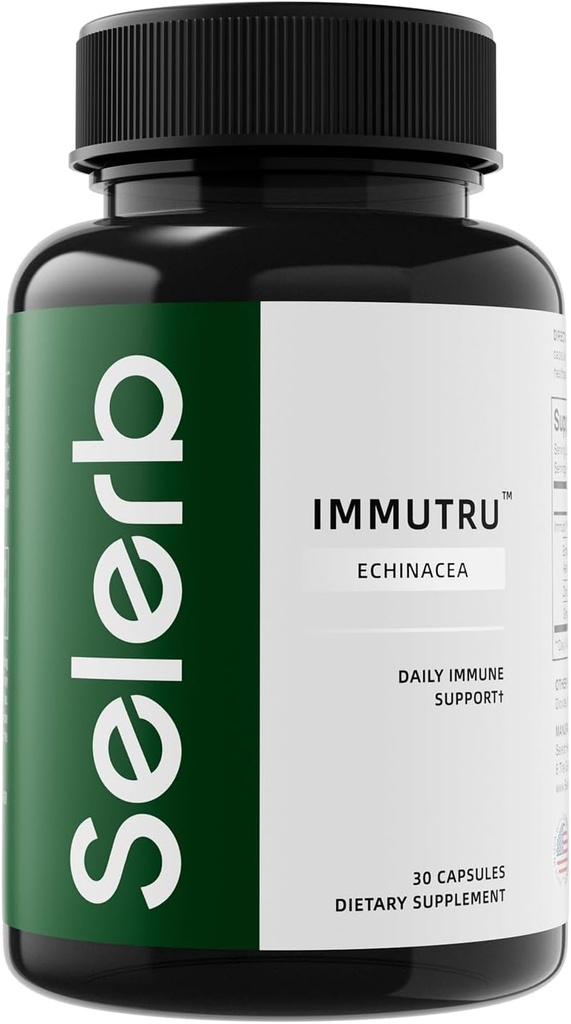 Selerb Immune Support with Echinacea and Zinc- 30 Capsules, GMO Free 2