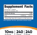 Nutricost Biotin (Vitamin B7) 10,000mcg, 240 Caps (3 Bottles) - Non-GMO, Gluten Free 3