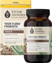 Your Flora Probiotic Terrain – Non-GMO Probiotics with Fermented Soybean, Aloe Vera, & Slippery Elm for Gut Balance & Digestion – Prebiotics, Postbiotics, Digestive Enzymes – Living Alchemy, 60 Pcs 2