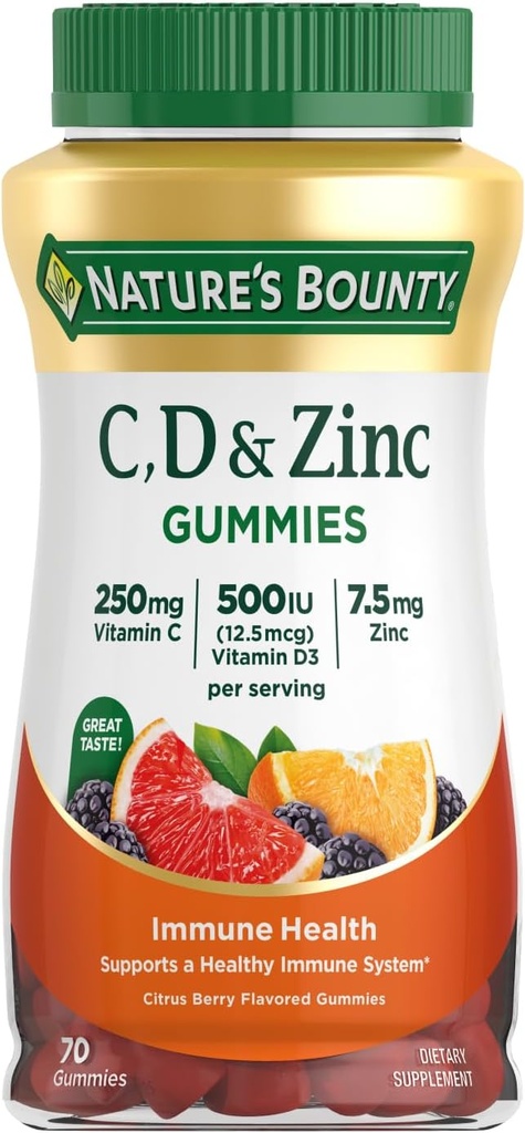 NBTY VIT C & D w/Zinc 12x70 GMY US 2