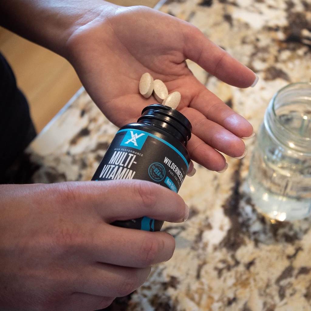 Wilderness Athlete - High Performance Multi Vitamin | Daily Multivitamin for Men & Women - Adult Vitamins Supplement with Chromium and Vanadium - Men's & Women's Multivitamin 3