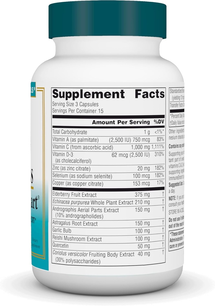 Source Naturals Wellness ImmuneSmart - Core Daily Immune Support* - 45 Capsules 3
