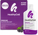 Healthycell Immune Super Boost Daily Liquid Supplement - Immune Support Supplement for Adults with Echinacea, Elderberry, Vitamin C, Vitamin D, Calcium & Zinc - 30 Gel Packs 2