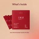 IM8 Daily Ultimate Essentials All-in-One Multivitamin Supplement, 92 Nutrient Rich Ingredients CoQ10, Probiotics, Vitamins, Greens, Gluten Free, Vegan, Acai Mixed Berry (30 Servings, Travel Packs) 4