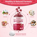 Magnesium Glycinate Gummies 1000mg - Sugar Free Magnesium Potassium Supplement with Vitamin D, B6, CoQ10 for Calm Mood & Sleep Support - 120 Cherry Gummies -2 Pack. 3