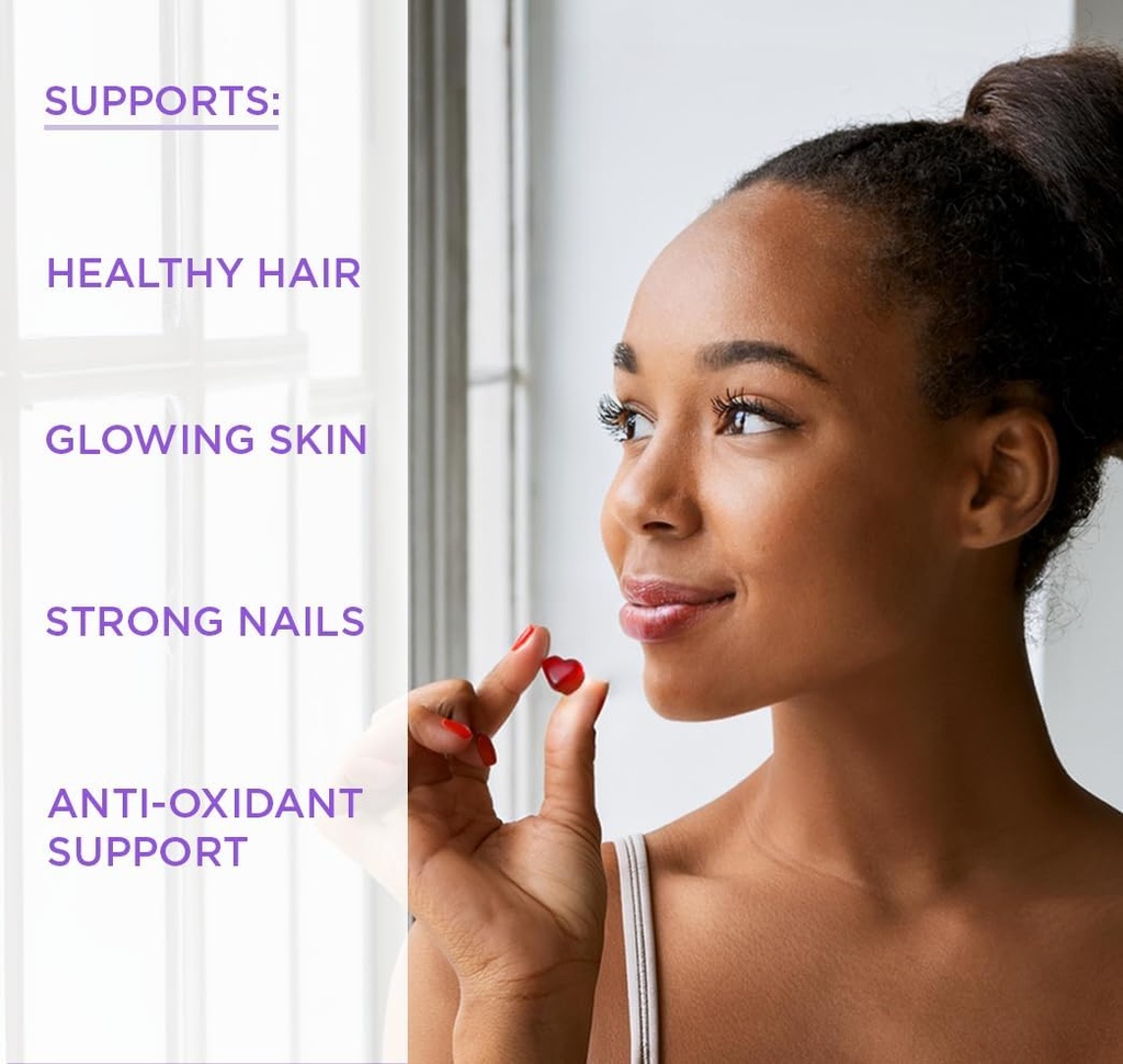 Hey Honey Skin Care Vegan Collagen Gummies – Anti-Aging Beauty Vitamins for Women | Wrinkle Support, Hair Skin Nails, Gluten Free, Antioxidant Blend, 60 Count 3