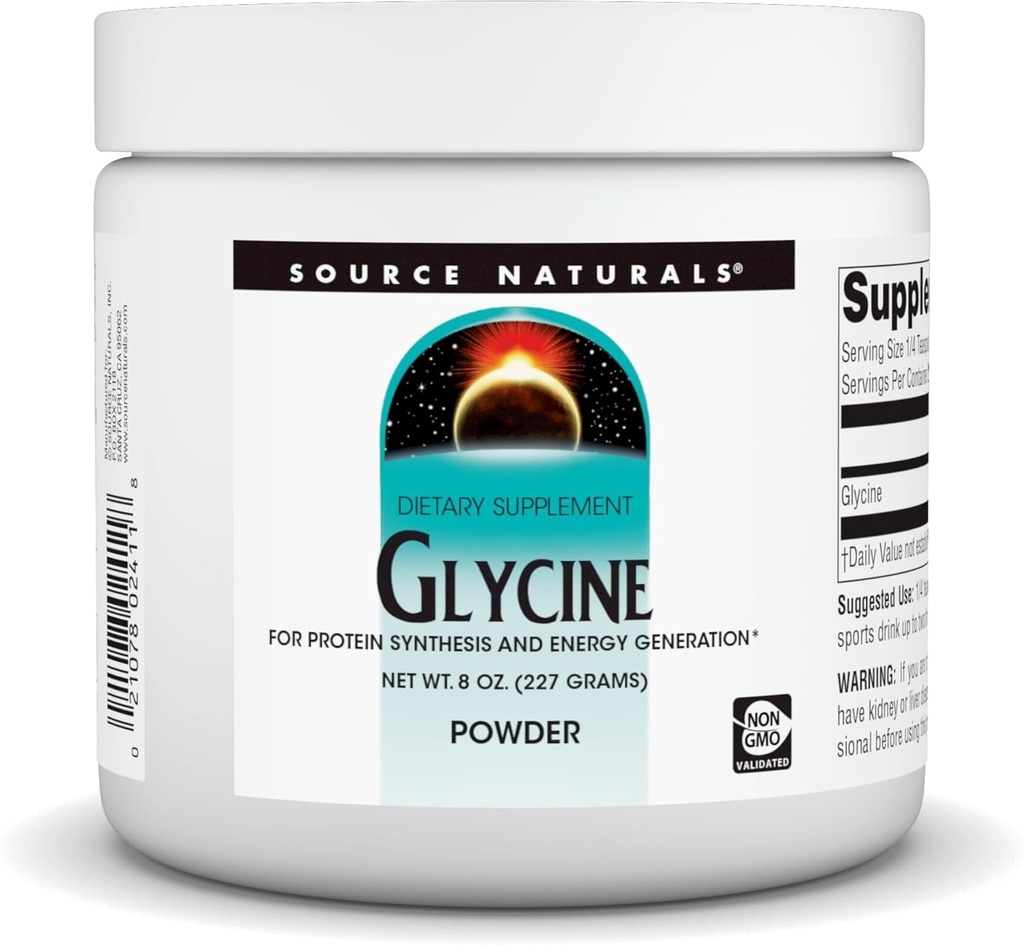 SOURCE NATURALS Glycine, 8 Ounce 2
