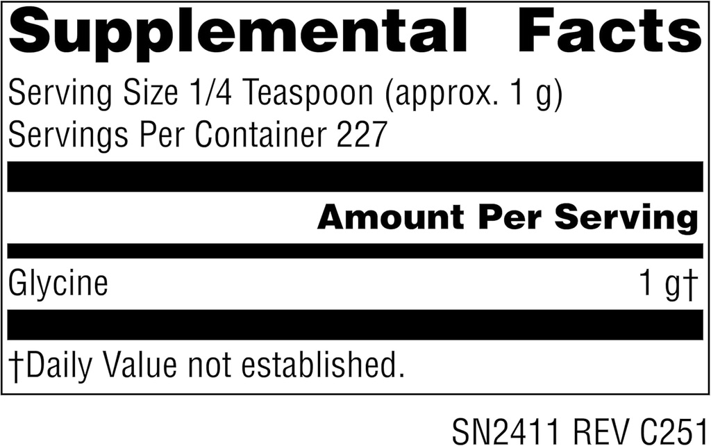SOURCE NATURALS Glycine, 8 Ounce 3