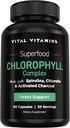 Vital Vitamins Chlorophyll Pills - Body Deodorizing Supplement - Made with Spirulina, Chlorella, Organic Parsley, Mint, & Activated Charcoal - Defeat Odor Naturally - for Women & Men - 60 Capsules 2