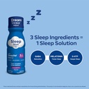 Dream Water Natural Sleep Aid, GABA, MELATONIN, 5-HTP, 2.5oz Shot, Snoozeberry, 24 Count Economy Value Pack 4