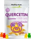 Quercetin with Bromelain Gummies - Vitamin C + Zinc + Vitamin D3 - Quercetin 500mg Gummies for Kids and Adults (1) 2