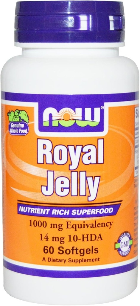 NOW Foods - Royal Jelly 1000 mg. - 60 Softgels 2