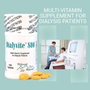 Hillestad Labs Dialyvite 800 Multi-Vitamin Supplement for Dialysis Patients, 100 Tablets, Yellow, Original 3