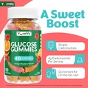 YUM-V'S Glucose Gummies – Fast Acting Glucose Gummy – Great Tasting – Gluten Free, Vegan, Non-GMO – Orange & Berry Natural Flavor – 60 Chewable Gummies for Adults & Kids 5