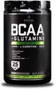 SASCHA FITNESS BCAA 4:1:1 + Glutamine,HMB,L-Carnitine,HICA | Powerful and Instant Powder Blend with Branched Chain Amino Acids (BCAAs) for Pre, Intra and Post-Workout |Natural Lemon Lime Flavor,362.5g 2