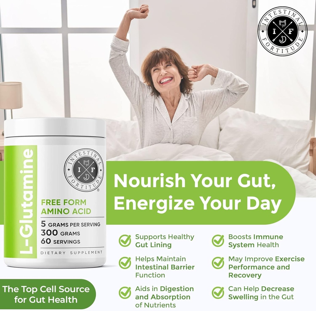 Intestinal Fortitude L-Glutamine L Glutamine Powder - Close Out - Free Form Amino Acid Supplement, Leaky Gut, Made in The USA, Vegan, Unflavored, Non-GMO & Gluten-Free 4