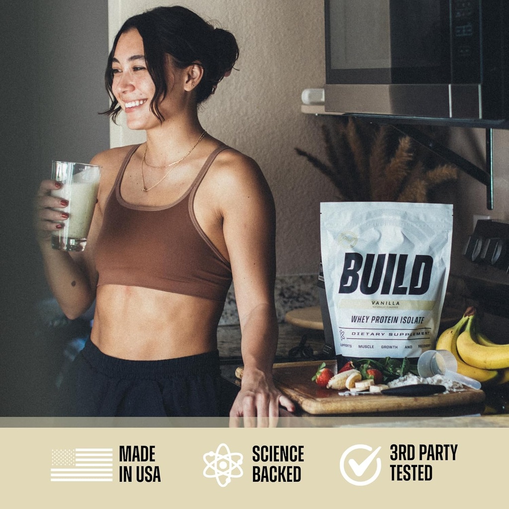 Outwork Nutrition Whey Isolate Protein Powder - Accelerates Muscle Building & Recovery - Low Lactose, Gluten-Free - Post Workout Supplement - Enhanced Protein Synthesis, Vanilla, 1.6lbs 6