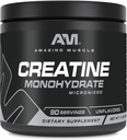 Amazing Muscle Micronized Creatine Monohydrate | 90 Servings | 5000 Mg per Serving | 1 Lb (454 Grams) | Ideal Pre & Post Workout Supplement | Unflavored (1 Pack, 1 Lb | Unflavored) 2