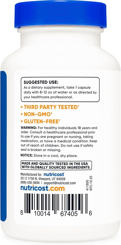 Nutricost Soy Isoflavones 150mg, 180 Veggie Capsules - Gluten Free, Non-GMO, Vegetarian Friendly 5