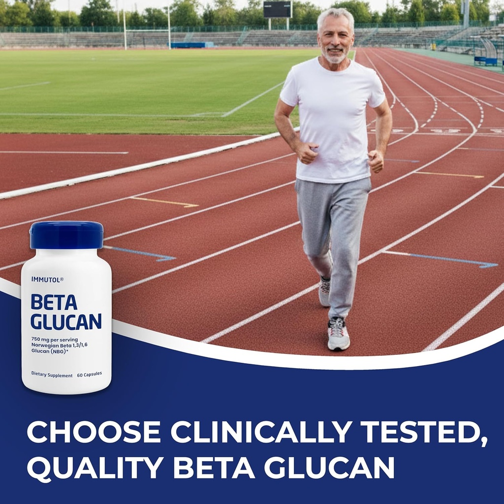 Immutol Immune Support Supplement with 750mg of Beta Glucan 1,3 1,6 - Natural Ingredients, High Potency to Boost Immunity and Overall Wellness, 60 Capsules (60) 6